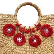 Sac de plage Amore rouge