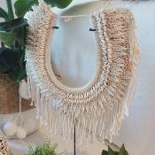 Collier décoratif marcamé blanc