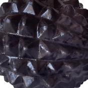 Fruit décoratif en bois, noir - M