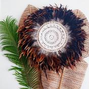 JUJU HAT MACRAME MARRON - 50 cm