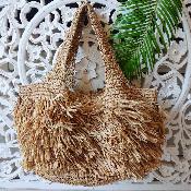 Sac Bettina en raphia naturel