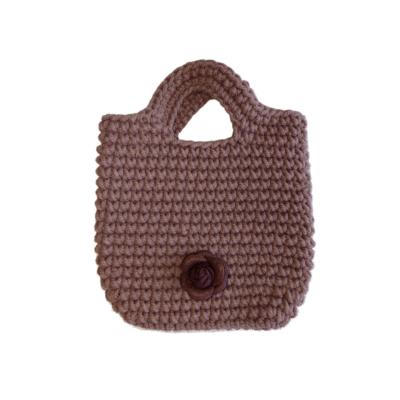 Sac en crochet Mona, marron