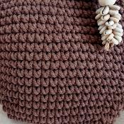 Sac en crochet Mona, marron