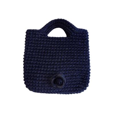 Sac en crochet Mona, noir