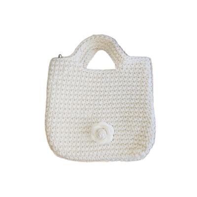 Sac en crochet Mona, blanc