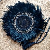 JUJU HAT MACRAME NOIR - 50 cm