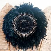 JUJU HAT MACRAME NOIR - 50 cm